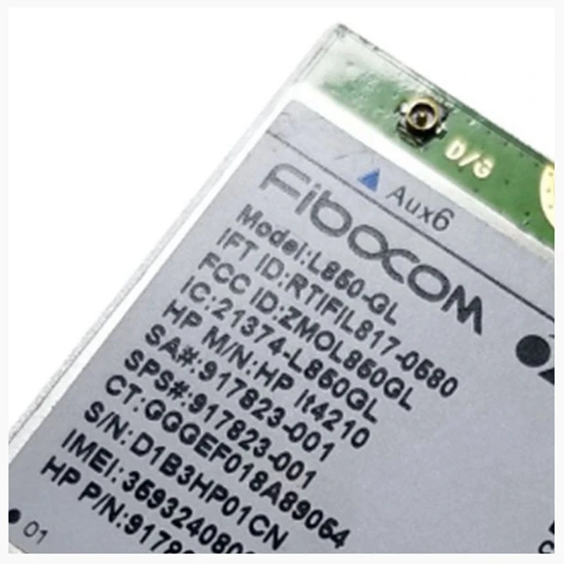 L850-GL LT4210 FDD-LTE TDD-LTE Carte 4G Module 4G SPS : 917823 -001/002 pour ordinateur portable 430 440 450 G5-AA56