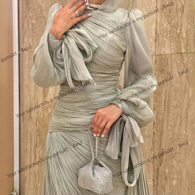 ZOCI-Eleganter, langärmliger Morgenmantel zum Boden