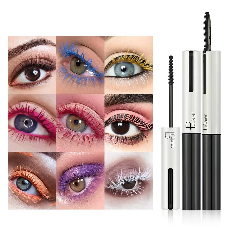 Pudaier 9 Color 4D Volume Lash Mascara Set Waterproof Eyelashes Mascara Lasting Makeup Silky Lash Eye Black Extension Cosmetics