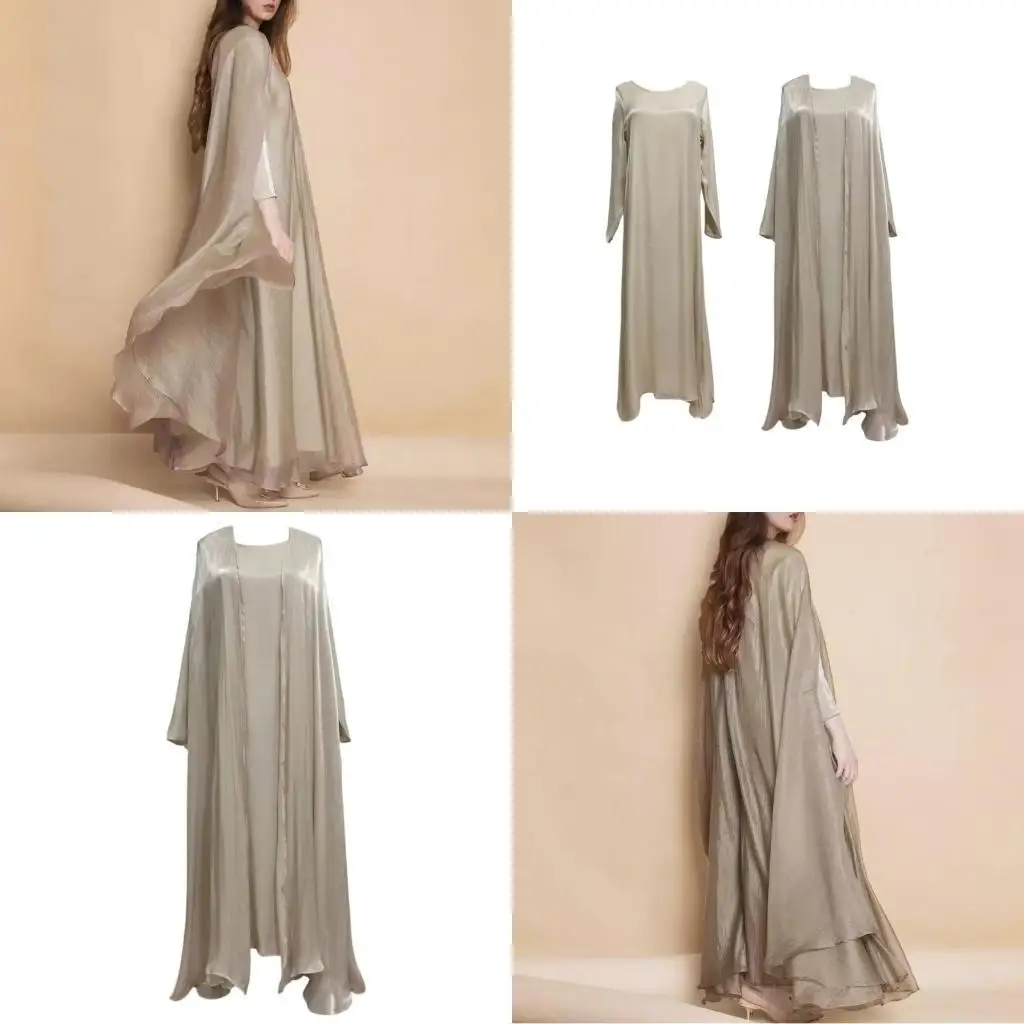 

652f Musslims Fring Fring с элегантной кардиганской одеждой для свиданий и собраний