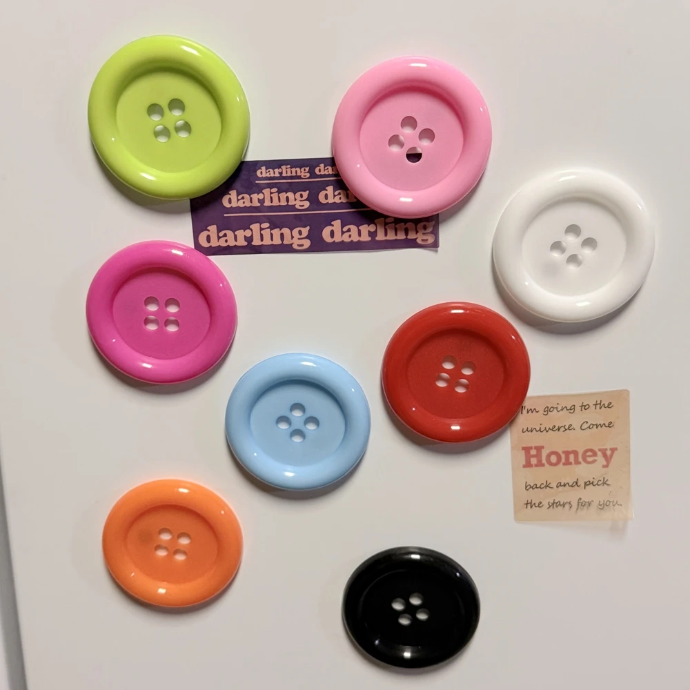 Y2K Extra Large Button Refrigerator Magnet Harajuku Refrigerator Decoration Birthday Gift Subculture INS Decoration Accessories