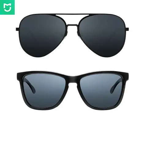 Original Mijia Classic Square / Pilot Sunglasses Selfrepairing TAC Polarizing Lense No Scew Glasses 6 Layer Polarizing Film Men