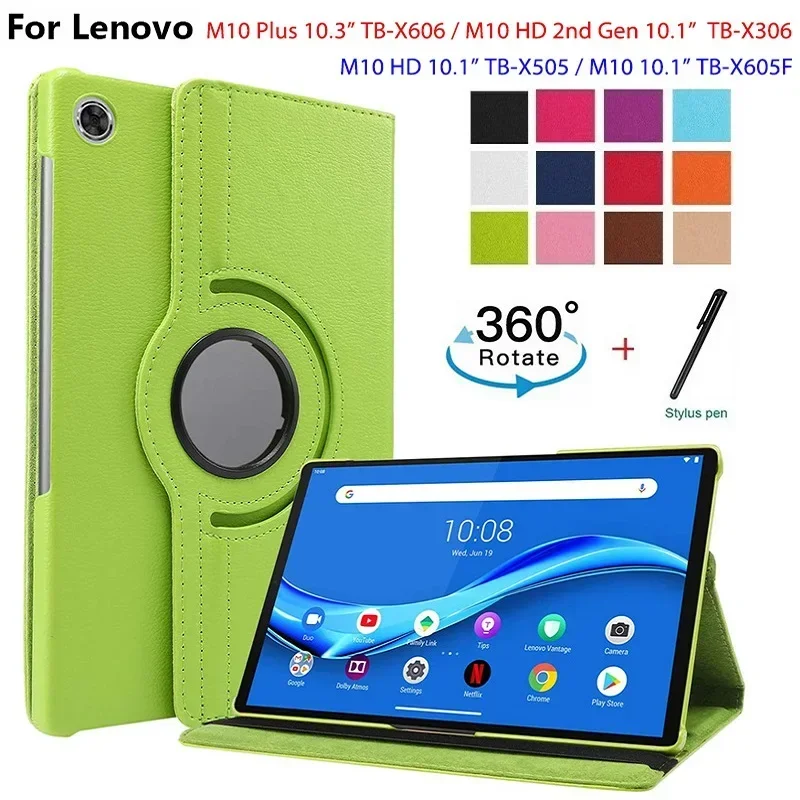 Case For Lenovo Tab M10 FHD Plus 10.3'' Tablet 360 Rotating Case M10 Plus 3rd Gen 10.6'' 2022 Y700 8.8'' Funda TB-X606F TB-X606X