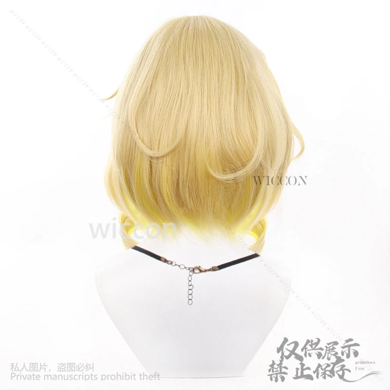 أنيمي لعبة هونكاي ستار السكك الحديدية Aglaea تأثيري الشعر الاصطناعية 35 سنتيمتر الباروكات قصيرة مقاومة للحرارة شعر الحفلات + غطاء شعر مستعار هالوين مخصصة