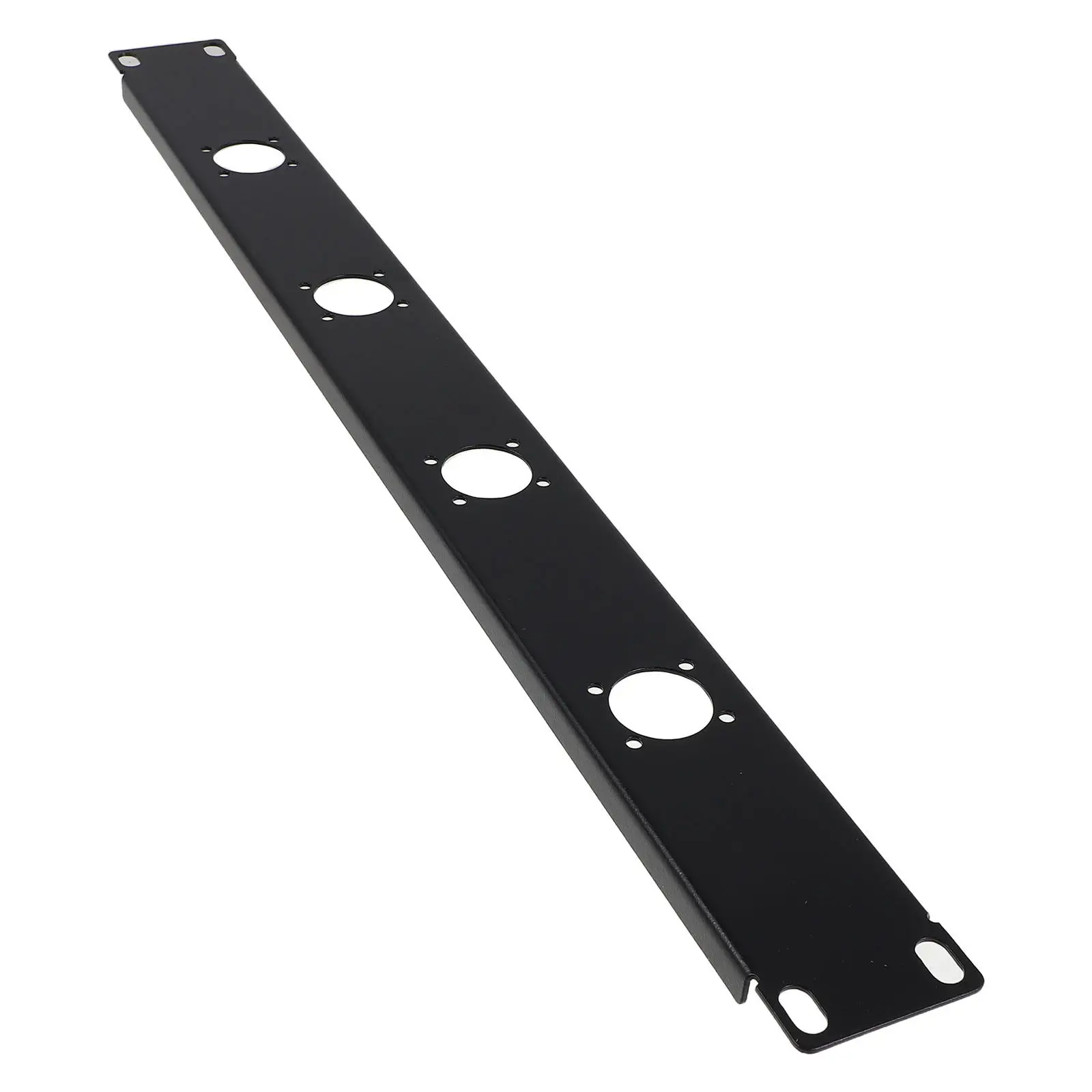 1U 4 Port Xlr Hinged Rack Panel Audio Patch Panel Wire Organizer Cable Clips Cable Holder Wall Mount Wire Organizer