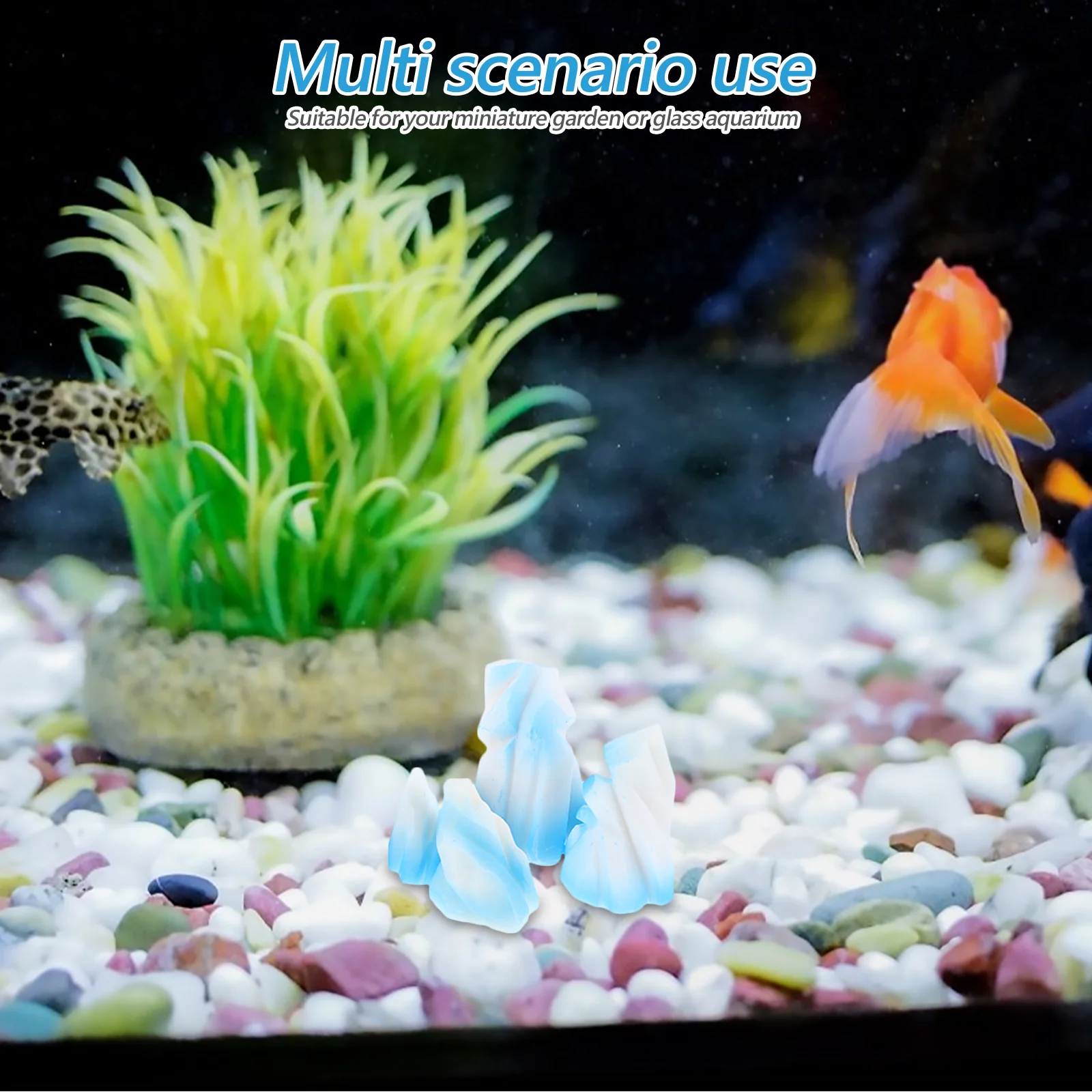 

4Pcs Resin Iceberg Miniatures Realistic Tiny Decorations for Micro Landscape Aquarium Terrarium Indoor Outdoor