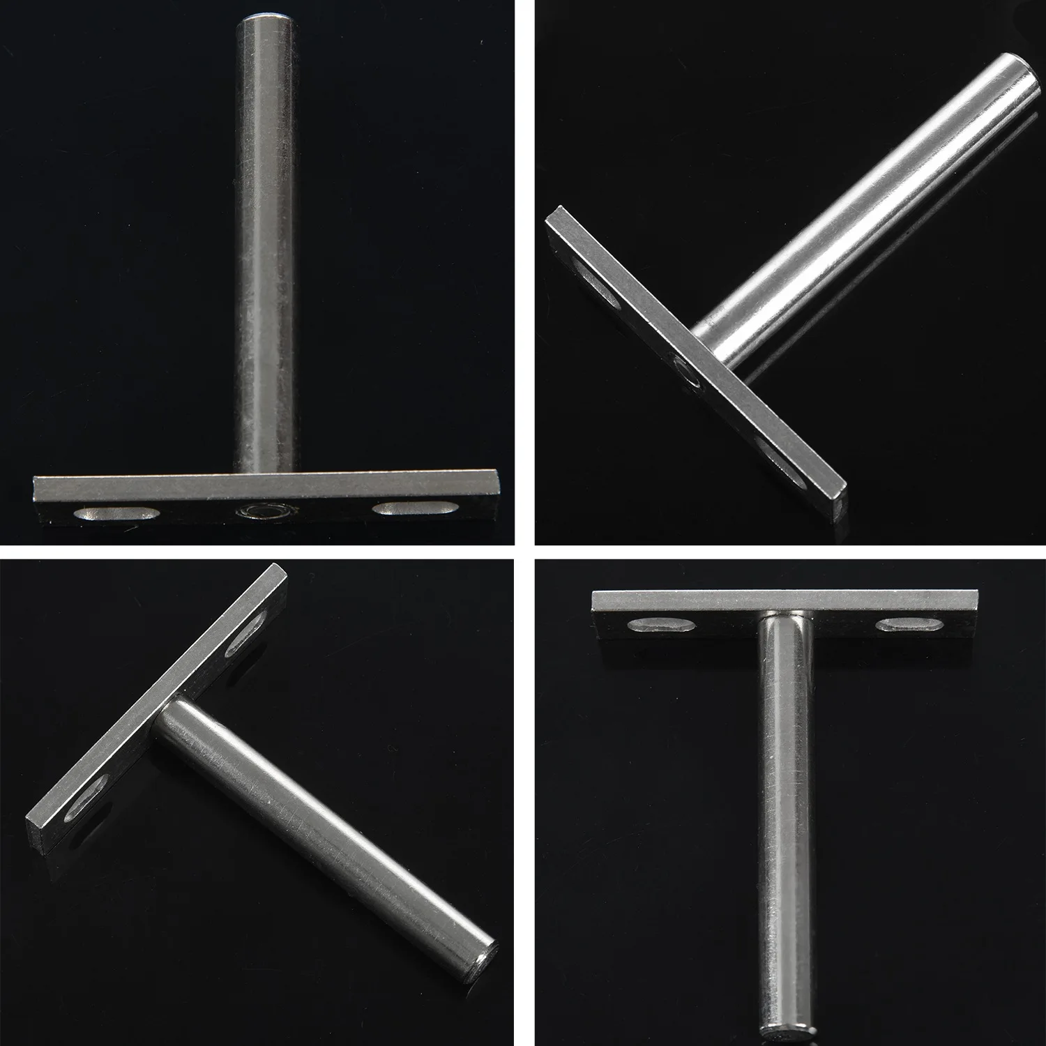 6Pcs 3-Inch Invisible Floating Shelf Brackets, Shelves Supports, Wall Holder Concealed Bracket Mount Kit For DIY Home Wal