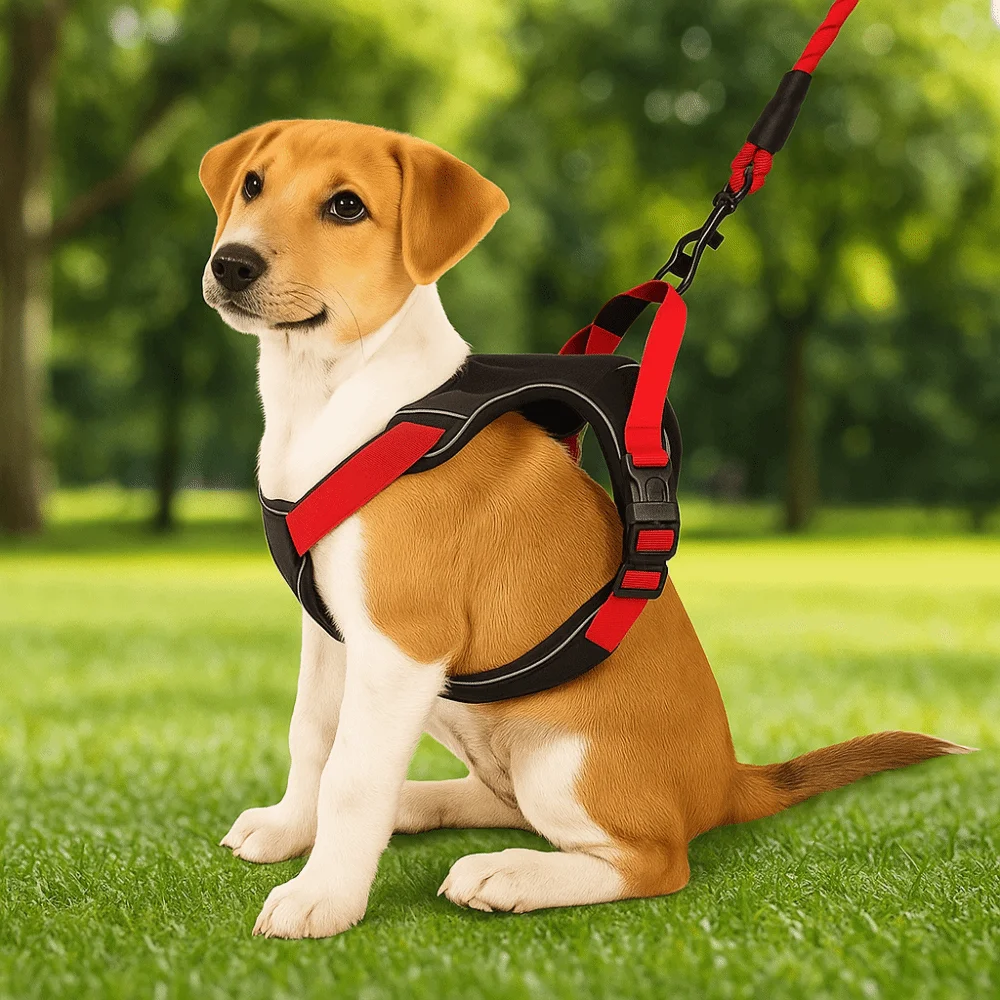 

Multi-Point Adjustment Anti-Pull Dog Harness Reflective Comfortable Pet Vest Breathable Dog Chest Strap Outdoor Use