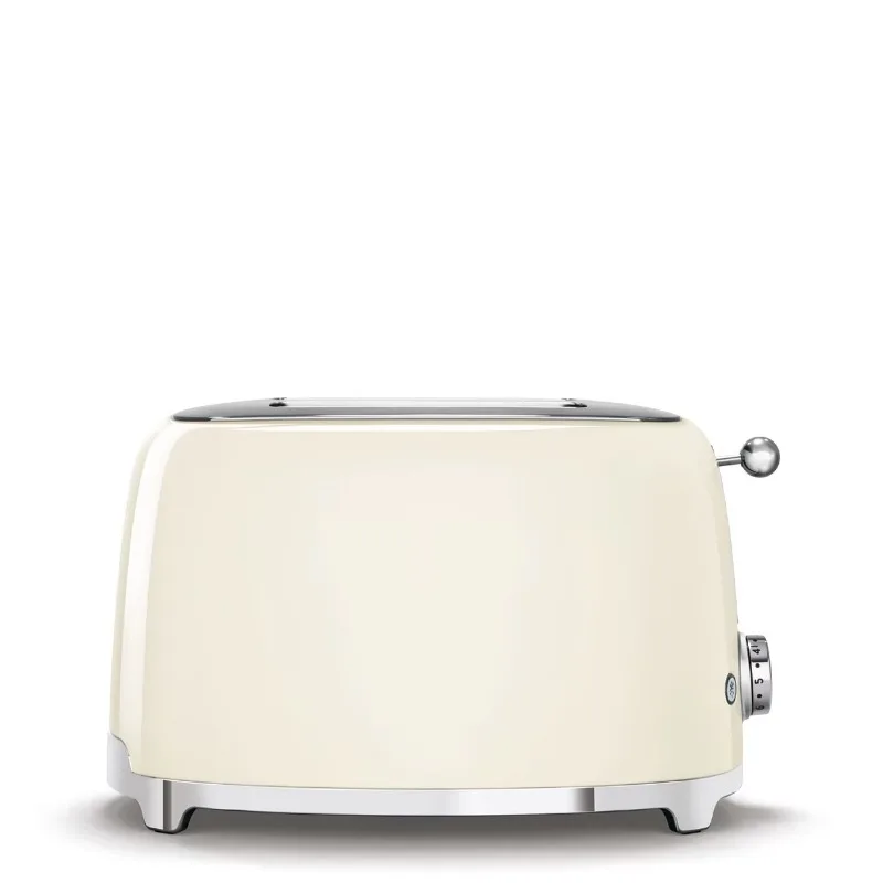 Retro Electric 2 Slice Toaster 950W Defrost Heating Function Detachable Plastic Handle for Home Hotel Kitchen Use