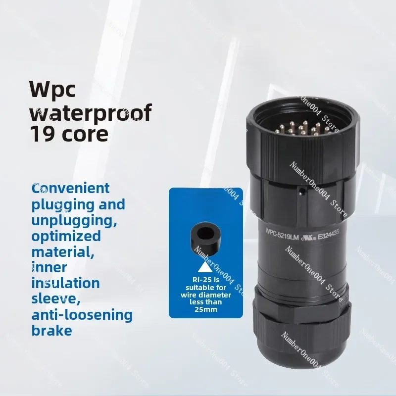 

Applicable To 19 Core Male UL Certified Wildcard Socapex Stage Lighting Aviation Plug WPC-5219LMG-O