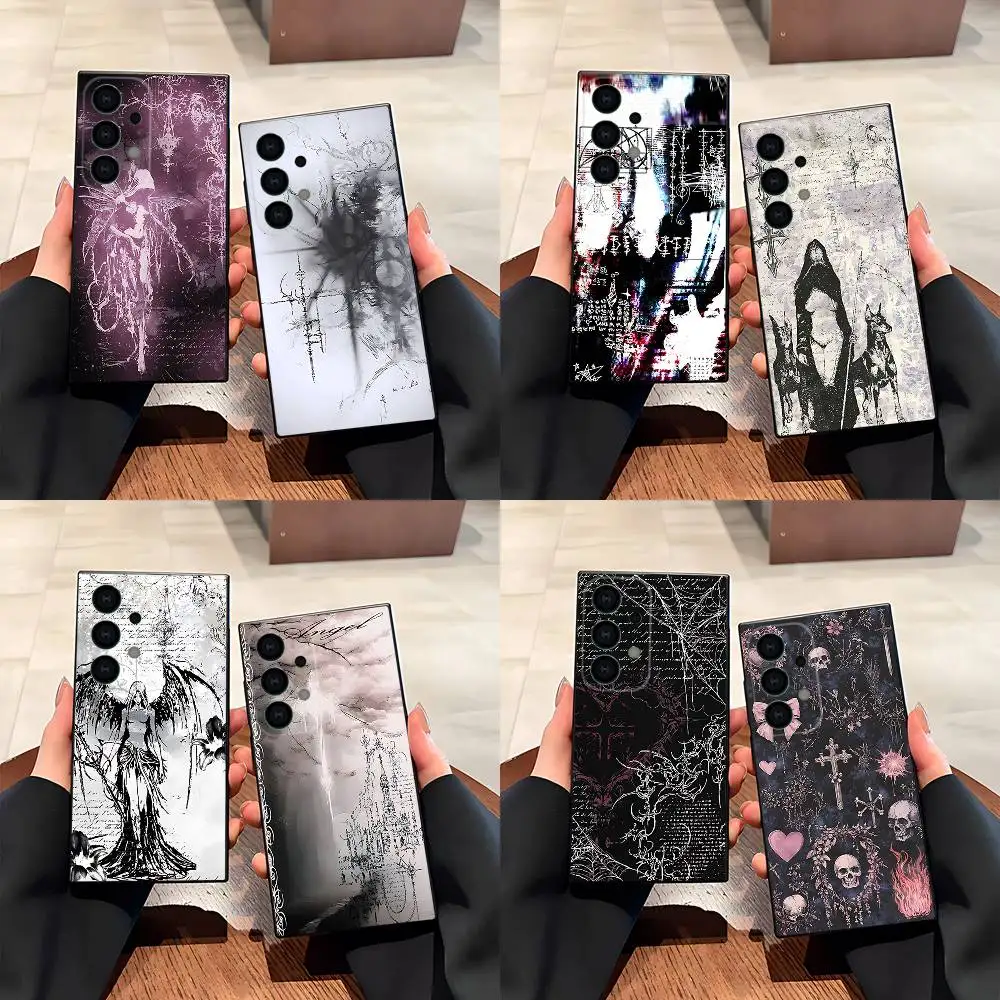 

Gothic coquette cybersigilism Case for Samsung Galaxy S21 S25 FE S24 S23 Ultra S20 S9 S22 Plus S10 TPU Cover