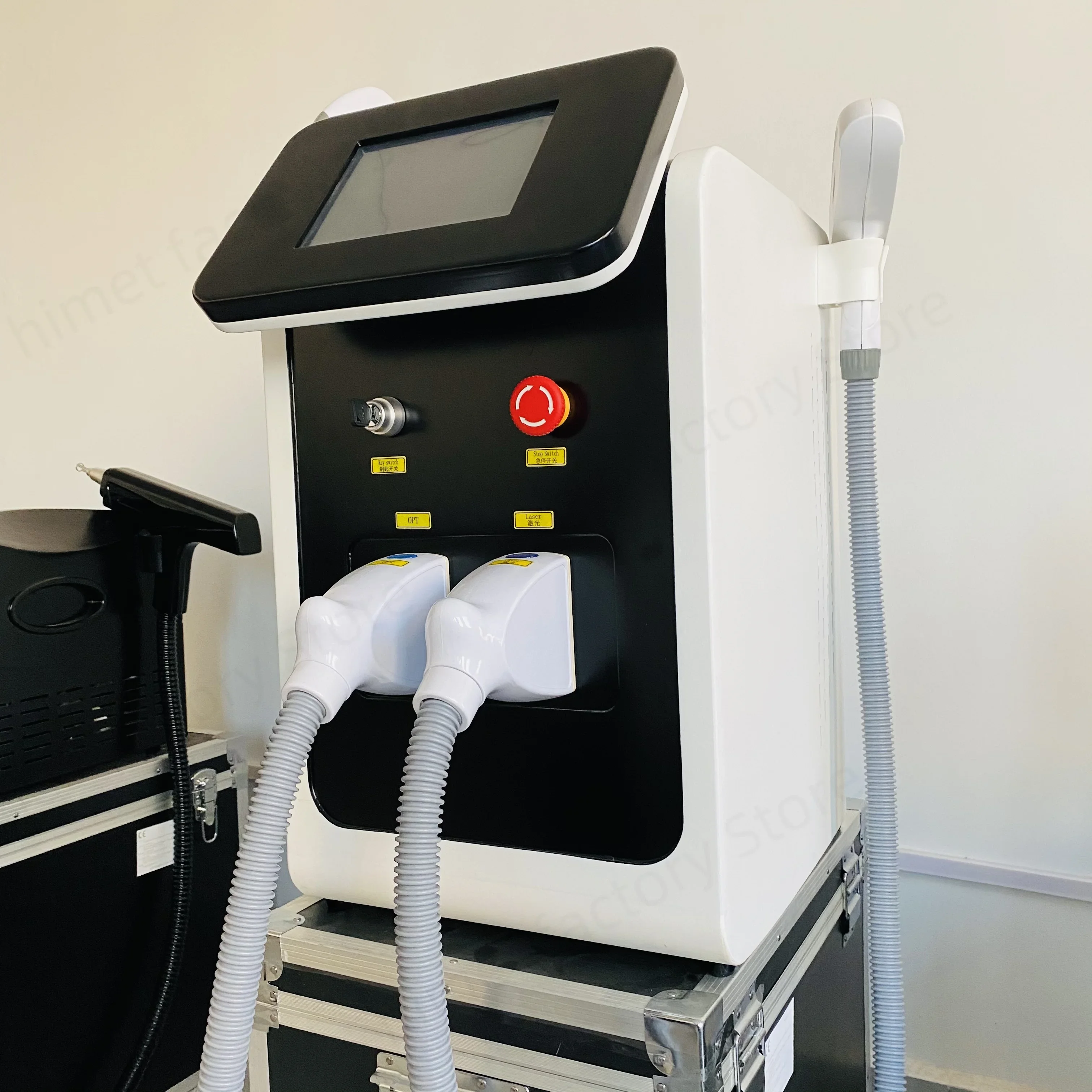 IPL OPT 3 en 1 depilación permanente E-light depiladora Nd Yag láser eliminación de tatuajes RF eliminación de arrugas blanqueamiento Estiramiento Facial