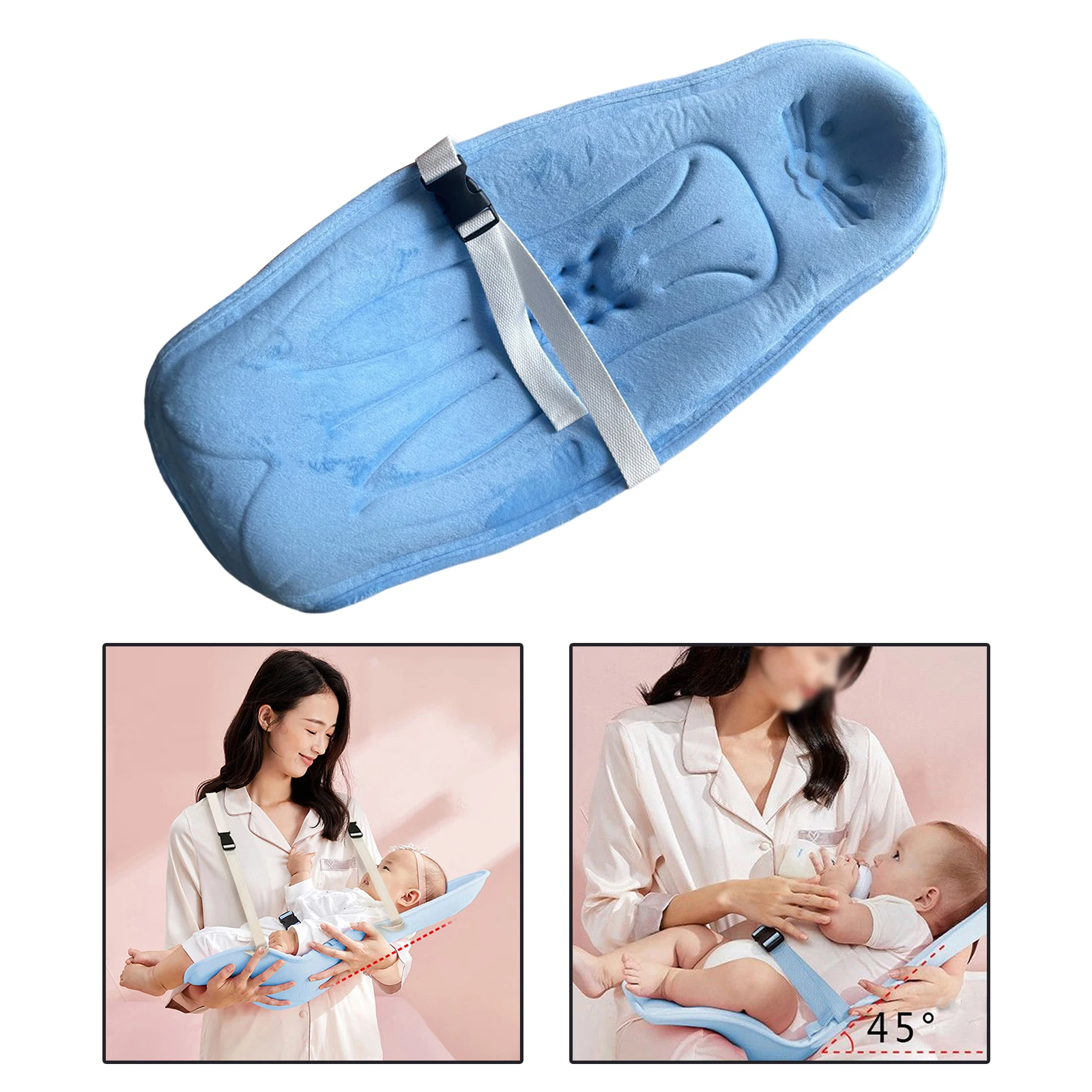 Artefacto portátil para sujetar bebés, almohada de lactancia y lactancia, protección de columna vertebral cómoda, cojín infantil para bebés recién nacidos