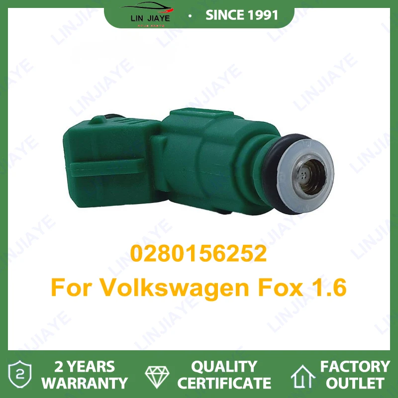 

1/4 шт. топливная форсунка, OEM 0280156252, для Volkswagen Fox 1,6 2003 ~ 20064, набор из 4 шт., гарантия на 2 года, в наличии