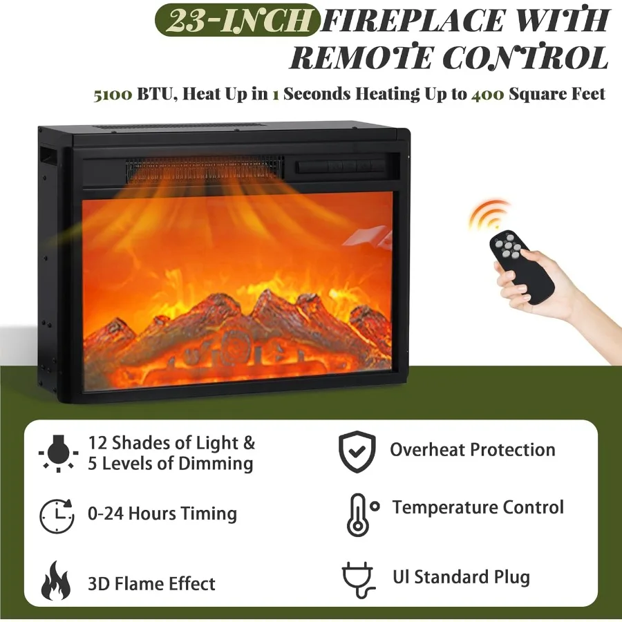 58 Suporte de TV de fazenda com lareira Centro de entretenimento com porta deslizante de celeiro Console de mídia rústica com 2 prateleiras de armazenamento de madeira