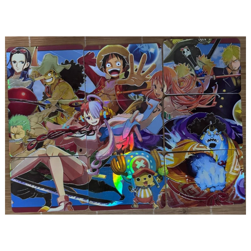 Anime One Piece Luffy Zoro Nami Robin Yamato Usopp Vivi Uta Hancock Collectible Cards Christmas Birthday Gifts Children\'s Toys