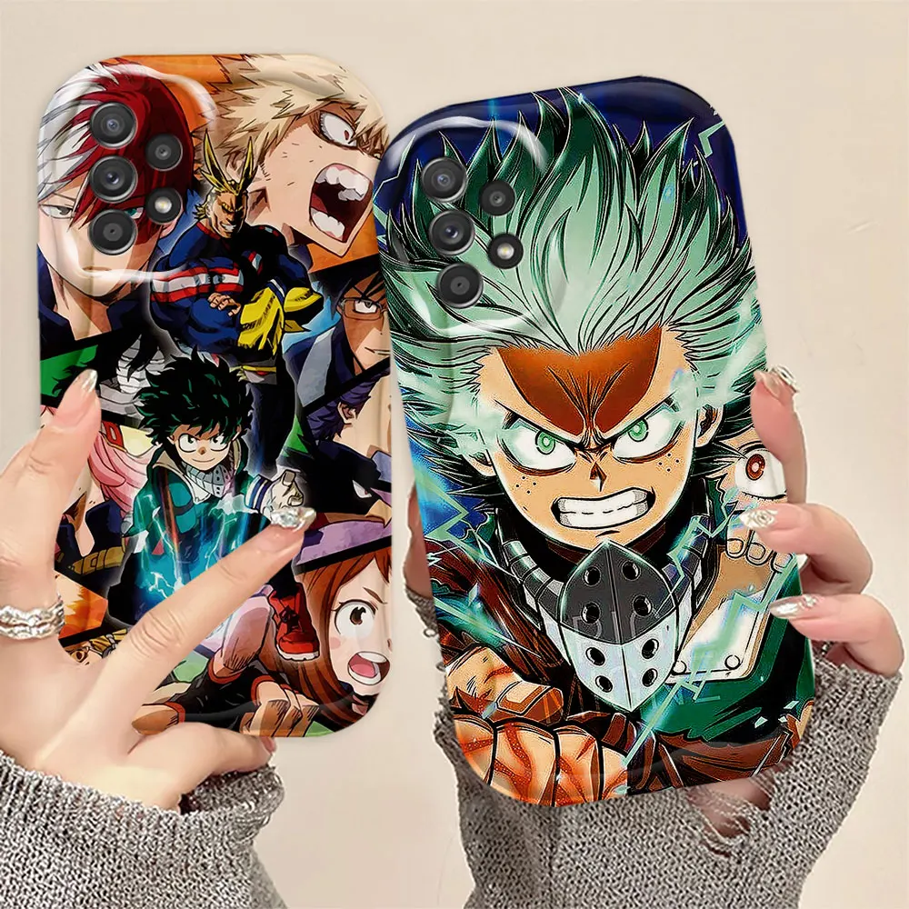 Academia Midoriya Phone Case For Samsung GALAXY A50 A51 A52 A53 A54 A71 A72 A73 A13 A05 A15 A25 A55 A35 A12 A06 A30 S M54 5G