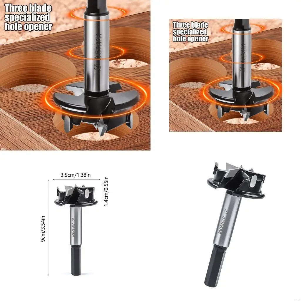 

35 мм расточный инструмент для шарниров, 3 канавки, открывалка для шарнирных отверстий, деревообрабатывающее сверло, сверло, для