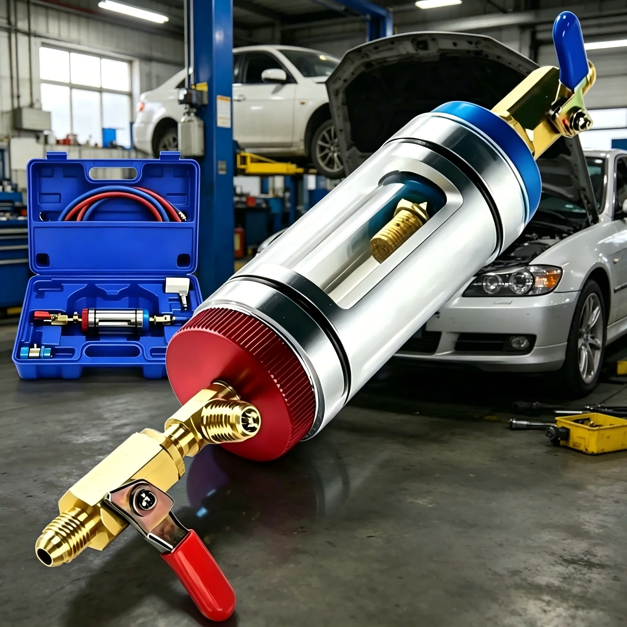Ferramenta Analisadora de Filtração de Óleo para Ar Condicionado Automotivo, Detecção de Pureza do Óleo Refrigerante, Filtro Purificador
