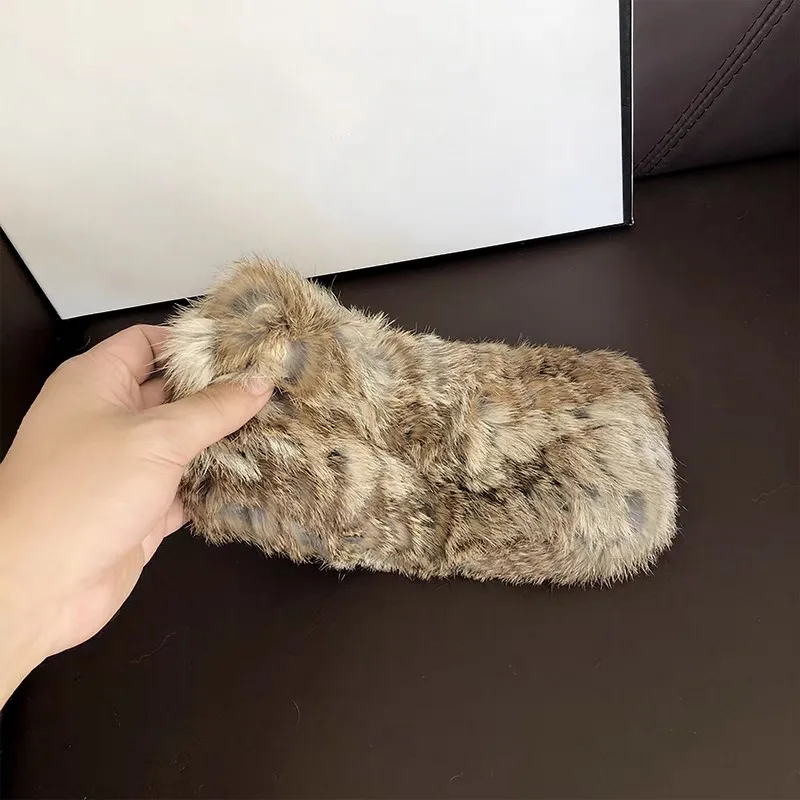 Autumn Winter Women Men Imitation Rabbit Fur Headband Elastic Hair Band for Ladies Warm Empty Top Plush Hat Hair Accessoriess