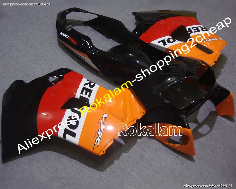 High Grade ABS Fairing For Honda VFR800 98 99 00 01 VFR 800 1998 1999 2000 2001 Multi-Color Motorcycle Fairing