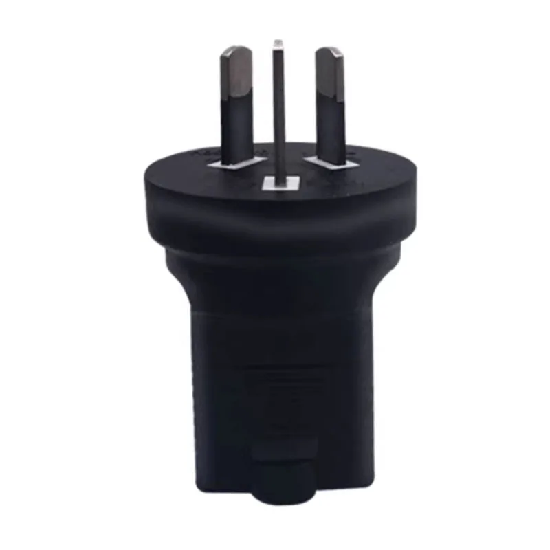أسود الاتحاد الأفريقي إلى الولايات المتحدة NEMA 5-15R محول الطاقة محول أستراليا ذكر إلى أنثى أمريكية 3 الشق قابس طاقة محول مأخذ التوصيل