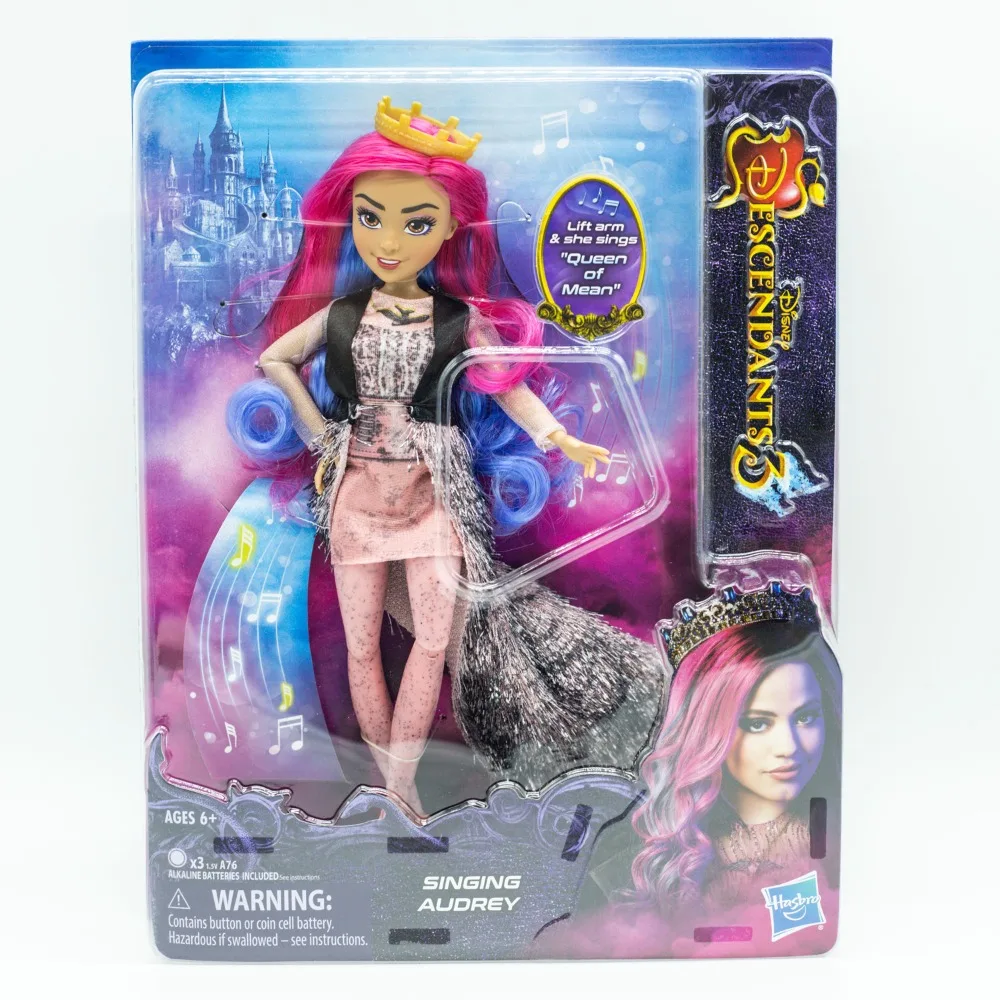 

Disney Descendants Singing Audrey Princess Rose Queen of Mean Action Figure Collection Children Birthday Gifts Ornaments