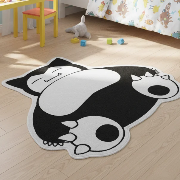 

Коврик в стиле аниме Pokémon Snorlax Charizard, тот же стиль, как окружающий аниме, мягкий напольный коврик, мягкое декоративное одеяло, игровой коврик