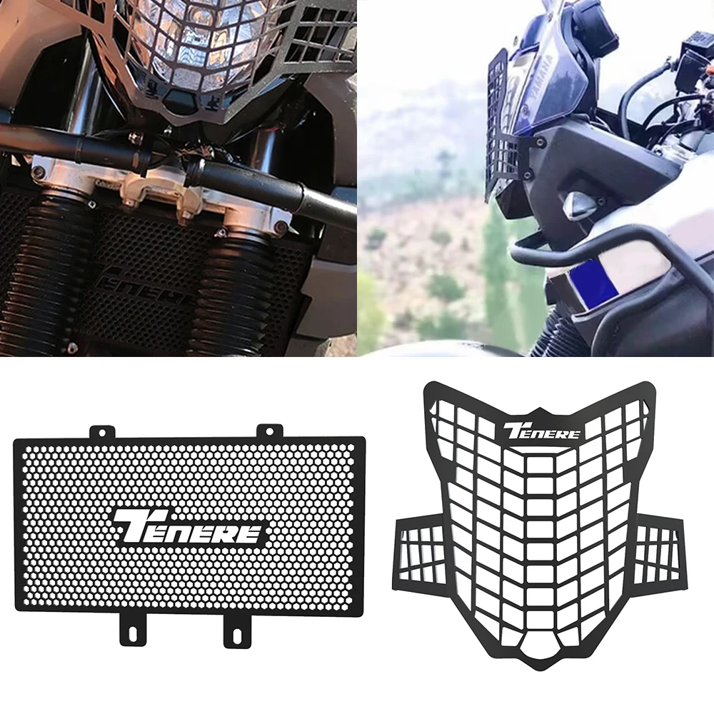 Motorcycle Radiator Guard Water Tank Protection Grille FOR YAMAHA XT660Z Tenere XTZ660 XT660 Z Headlight Guard Grill Accessories