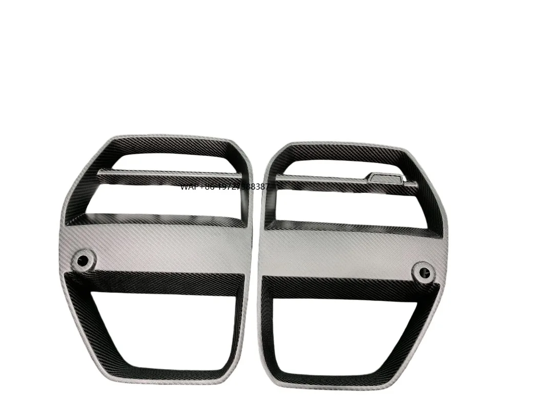 High Quality Matte Carbon Fiber Front Kidney Grille for M3 G80 M4 G82 G83 2021+ A-RT AE STYLE
