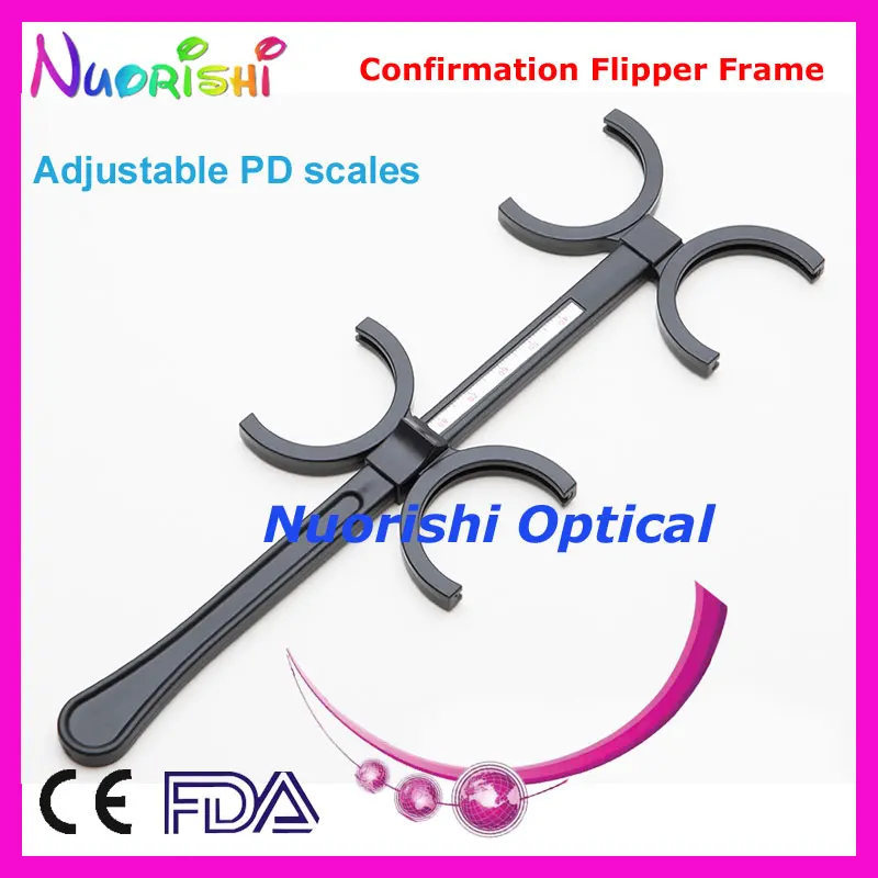 Plastic Confirmation Flipper Test Empty Rack Frame For 4pcs Trial Lenses Vision Testing E04-2512