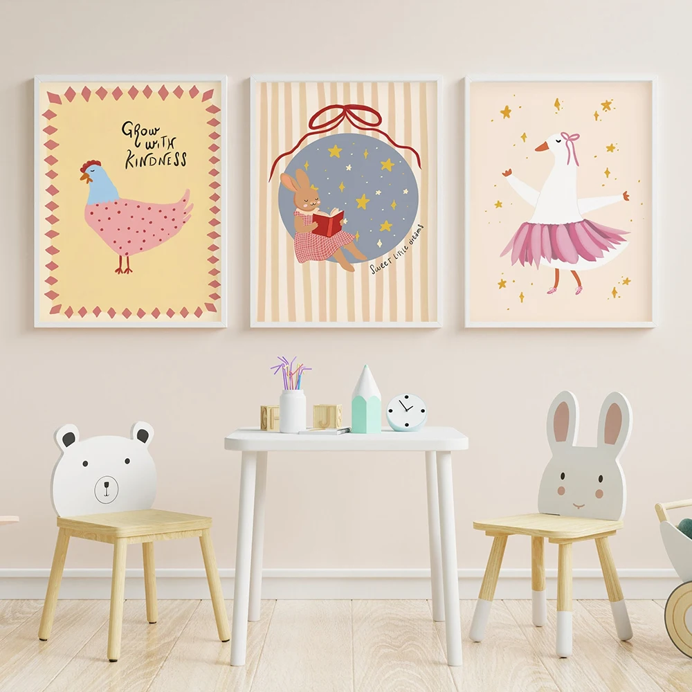 Królik Kurczak Łabędź Pokój Dz – Baby Girl Nursery Quotes recenzja i cena