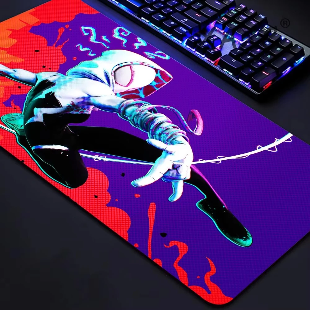 

Gaming Mouse Pad Desk Mouse Pad Cute HD Desk Pad Extended Keyboard Mats Large XXL Gamer Spider-Woman Gwen Mousepad 120x60