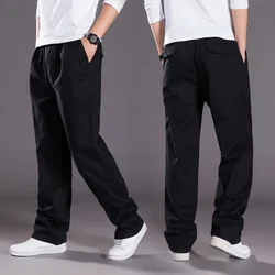 Men's Cargo Pants Spring Cotton Black Work Pants Large Size New Summer Casual Climbing Joggers Sweatpants Man Autumn Trousers