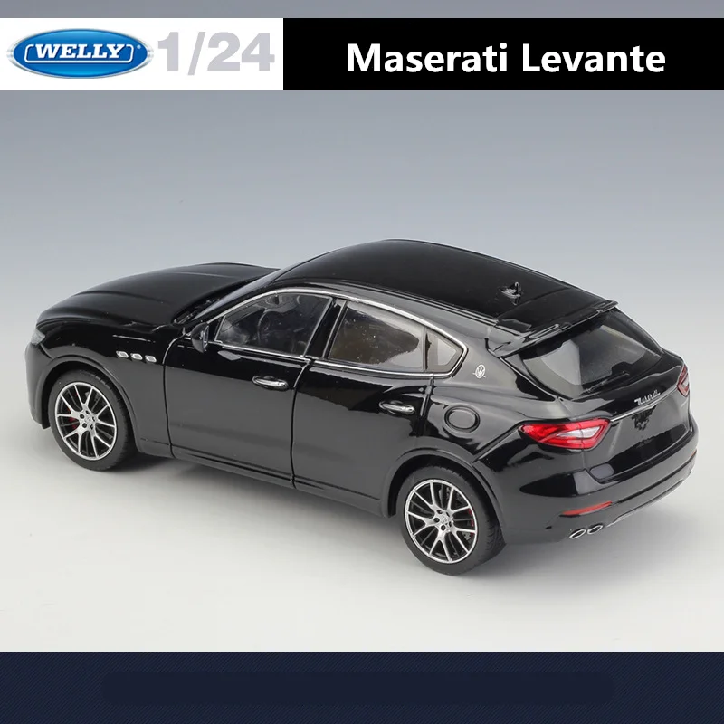 WELLY 1:24 Maserati Levante SUV Alloy Car Model Diecasts Metal Vehicles Car Model High Simulation Collection Childrens Toy Gifts