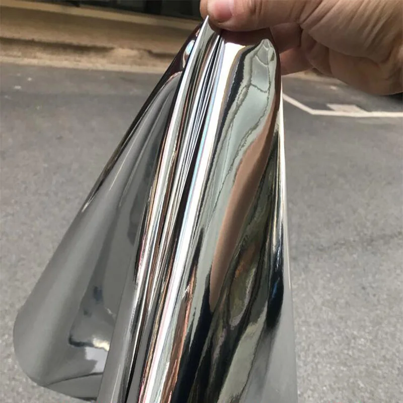 Dobra, designerska tkanina, sztuczna skóra Pu, błyszcząca metaliczna srebrna tkanina powlekana lustrem, kostium dla majsterkowiczów, projektowanie mody odzież