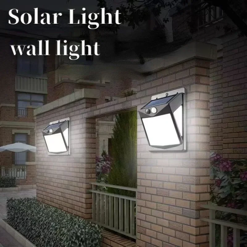 238 LED Outdoor Solar Lamp FLSTAR FIRE PIR Motion Sensor Waterproof Wall Light Powered Garden Decoration Emergency Street Light