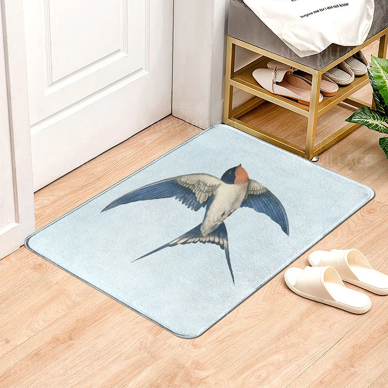 House entrance carpet Swallow and Magpie Home door mat Room Bath mat Foot bathroom non-slip Kitchen water absorption rugs