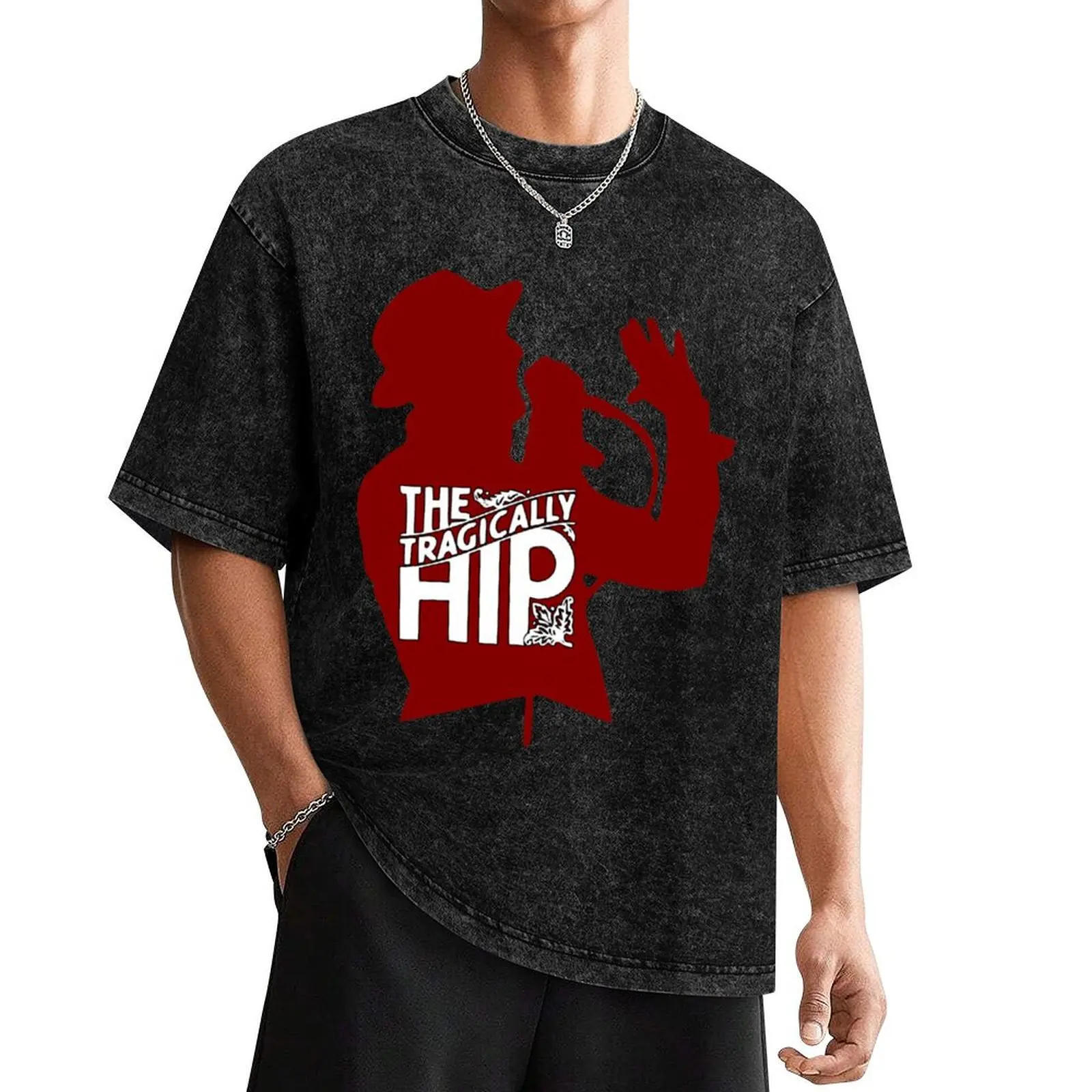 

tragically GD T-Shirt man clothes Short sleeve tee heavyweight t shirts for men