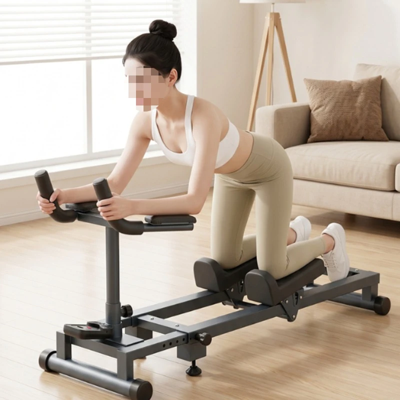 Multifunctional Foldable Ab Cruncher Home Fitness Equipment with LED Display Adjustable Height for Core Workout