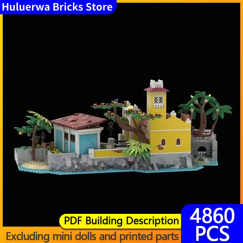 Street View Model MOC Building Bricks Port Horse Storage Station Modular Technology Gifts Holiday Assemble Children Toys Suit