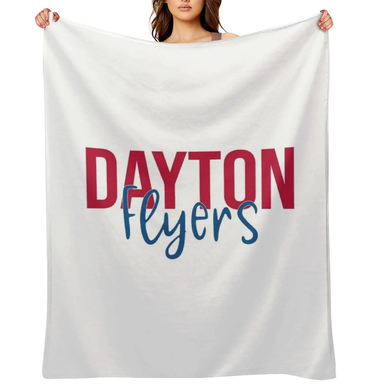 

University of Dayton Throw Blanket Vintage Tourist Cute Flannels Blankets