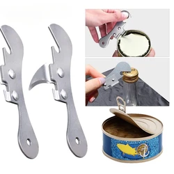 Stainless Steel Can Opener Multifunctional Safety Side Cut Manual Tin Professional Ergonomic Can Opener Camping Can Kitchen Tool