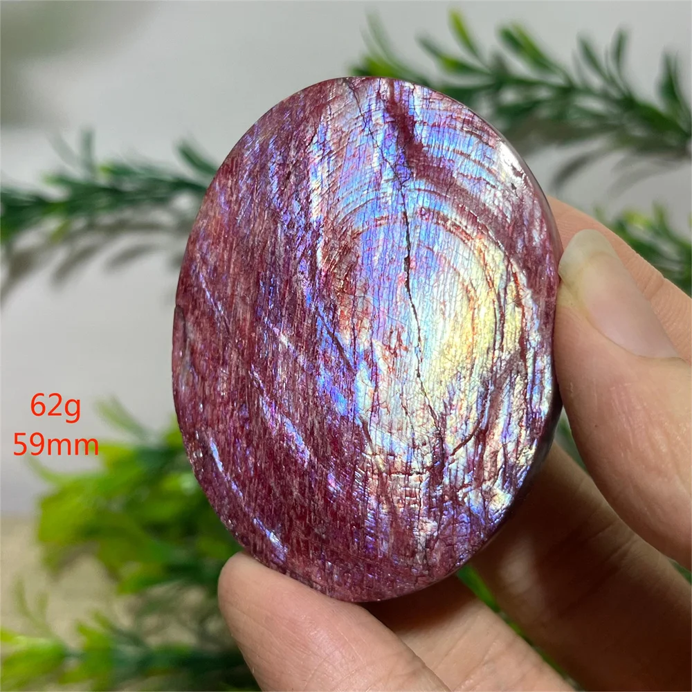 Red Moonstone Palm Natural Crystal Specimen  Quartz Reiki Beauty Minerals High Quality Healing Spiritual Home Decoration