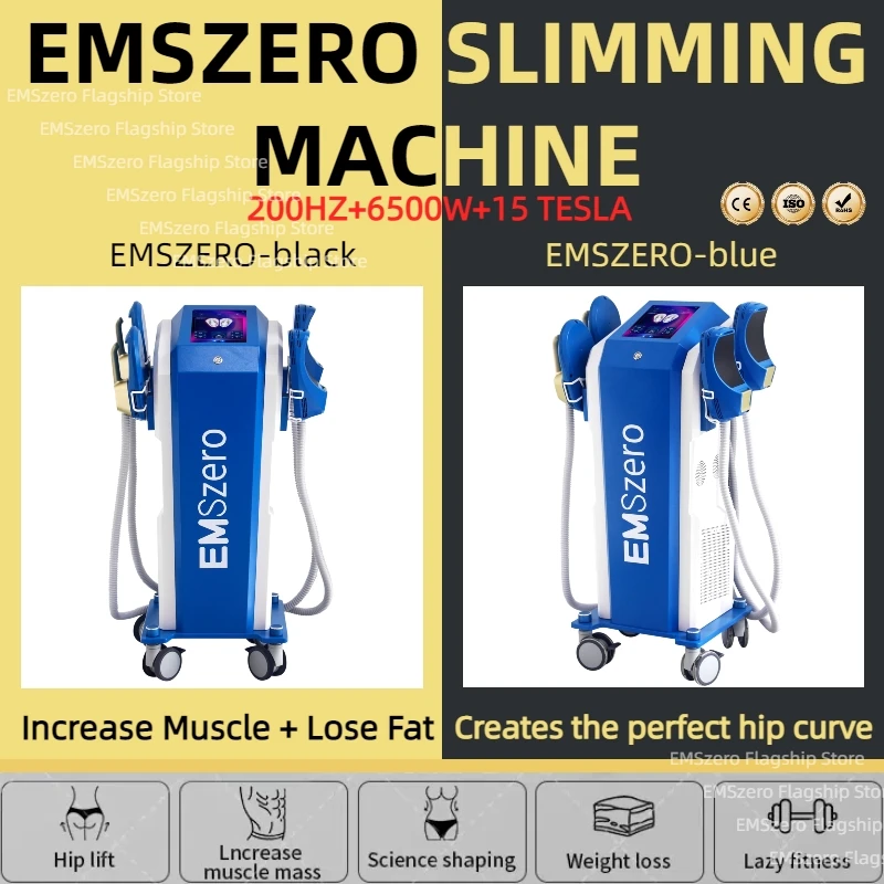 

EMSzero 200HZ 6500W EMS Electromagnetic Muscle Buiding ABS Training Fat Removal Body Slimming Machine Butt Lifting Sculptor