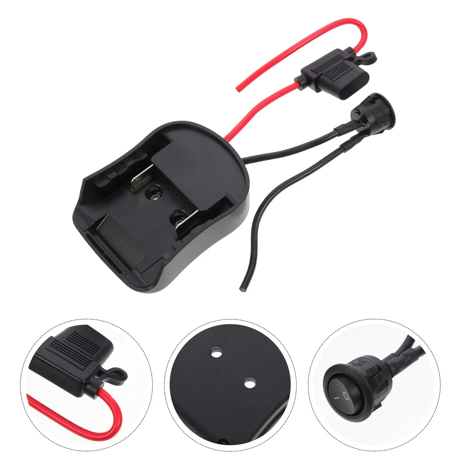 

18V Adapter Power Wheel DIY Connector Plastic Power Convertor for Rc Car Truck Electric Fan Heating Clothes Modification