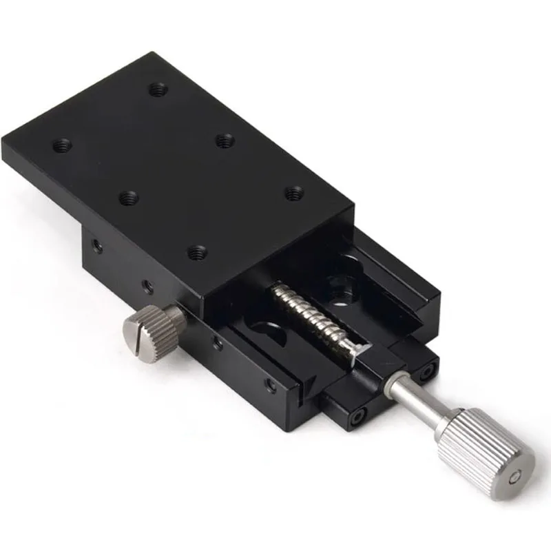 High-precision dovetail groove fast-feed thin X-axis manual slide XSLC60, micro-displacement platform