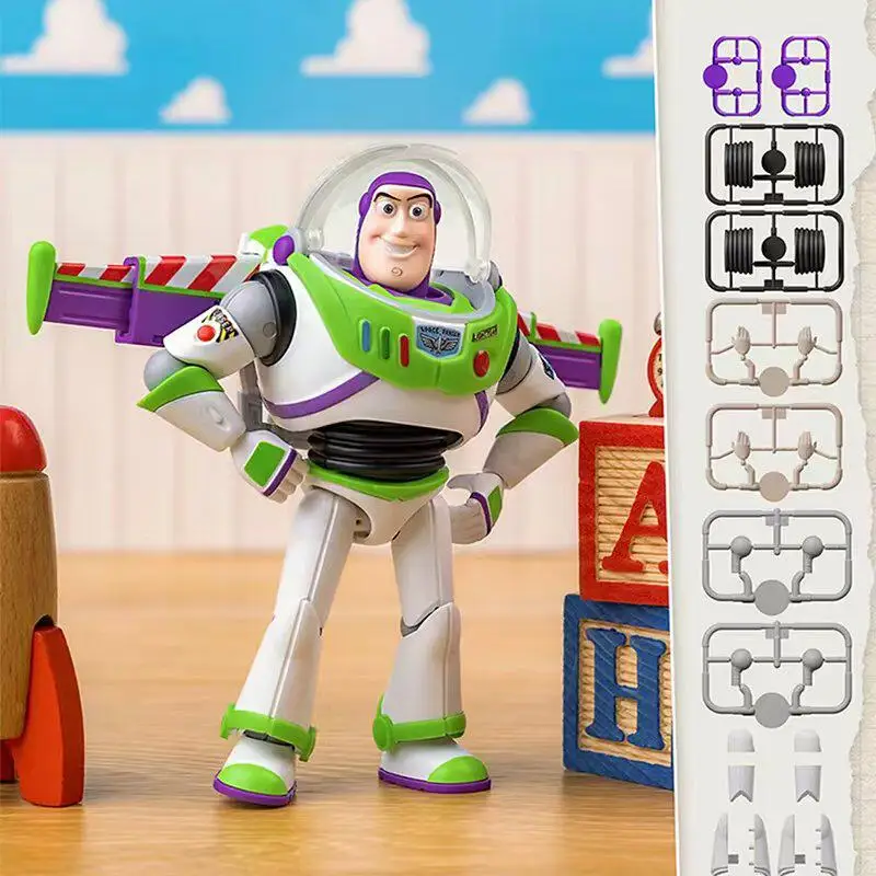 Genuine Blokees Toy Story Building Block Figures Elite Edition Series 1 Articulated Woody Buzz Lightyear Rex Collectible Model view 6
