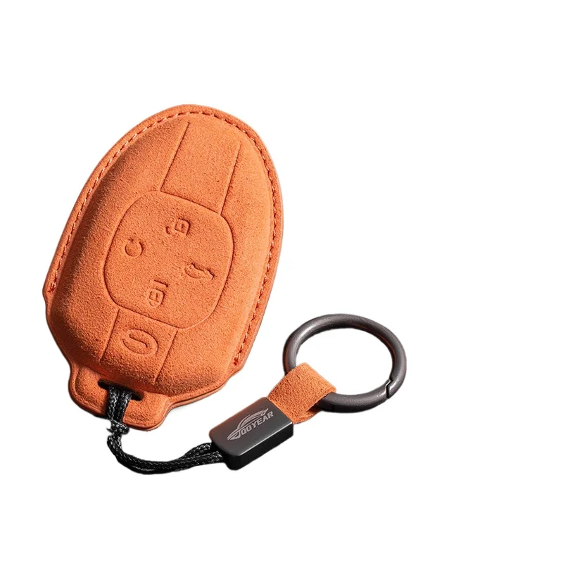 

Suede Key Fob Cover for Trumpchi M8/GA6/GA8/GS3/GS4/GS5/GS7/GS8/Shadow Leopard/Shadow Cool/ES9/E8/E9, Soft KeyCase with Keychain