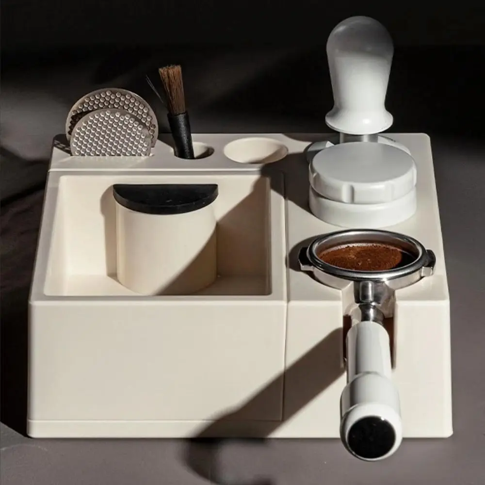 

Removable Espresso Tamping Holder Station Adjustable Plastic Coffee Tamper Station Multi-functional Shock-absorbent